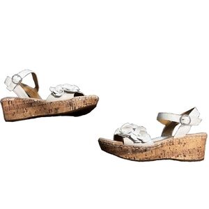 Sonoma Cream Floral Wedge Sandals